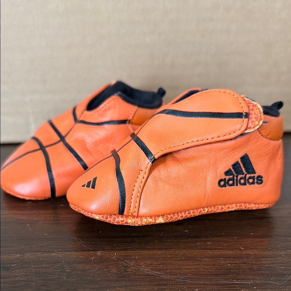 Adidas Crib baby Infant Shoes Leaguers Basketball Size 2K Y2K Vintage leather
